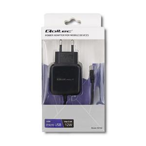 Qoltec 50196 Charger 5V | 2.4A | 12W | MicroUSB | Black 3