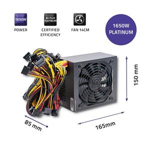 Qoltec 50342 ATX 1650W power supply | 80 Plus Platinum 4