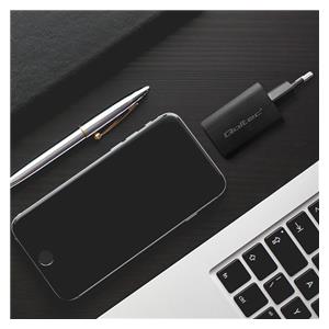 Qoltec 50766 mobile device charger Laptop, Portable gaming console, Power bank, Smartphone, Smartwatch, Tablet Black AC Fast charging Indoor 3