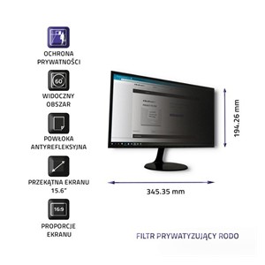 Qoltec 51052 Privacy filter 15.6 | 16:9