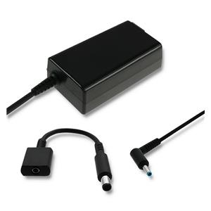 Qoltec 51728 Power adapter for HP| 65W | 19V | 3.33A | 4.5*3.0+pin | adapter 4.5*3.0+pin/7.4*5.0+pin | power cable