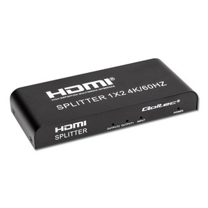 Qoltec 51797 Active HDMI Splitter 2 x HDMI 4K x 2K | 6Gb /s | 60Hz