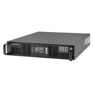 Qoltec 52285 uninterruptible power supply (UPS) Double-conversion (Online) 1 kVA 1000 W 2 AC outlet(s)