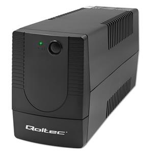 Qoltec 53772 uninterruptible power supply (UPS) Line-Interactive 0.65 kVA 360 W 1 AC outlet(s)