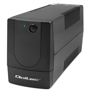 Qoltec 53774 uninterruptible power supply (UPS) Line-Interactive 1 kVA 600 W 1 AC outlet(s)
