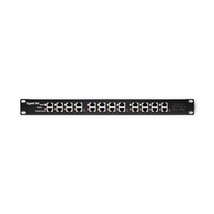 Qoltec 54478 Patch panel RACK | 12 ports | PoE | Black
