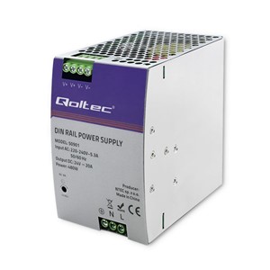 Qoltec Industrial Din Rail Power Supply | 480W | 24V | 20A