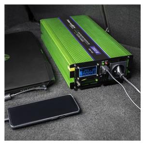 Qoltec Monolith power adapter/inverter Auto 2000 W Green 4