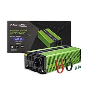 Qoltec Monolith power adapter /inverter Auto 600 W Green