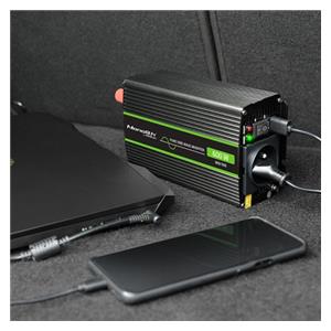 Qoltec Monolith power adapter/inverter Auto 600 W 4