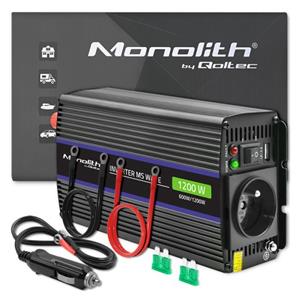 Qoltec Monolith power adapter /inverter Auto /Indoor 600 W Black