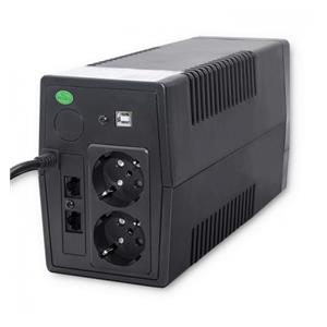 Qoltec Monolith uninterruptible power supply (UPS) Double-conversion (Online) 0.45 kVA 240 W 2 AC outlet(s) 11