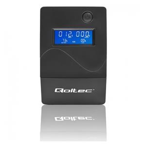 Qoltec Monolith uninterruptible power supply (UPS) Double-conversion (Online) 0.45 kVA 240 W 2 AC outlet(s) 6