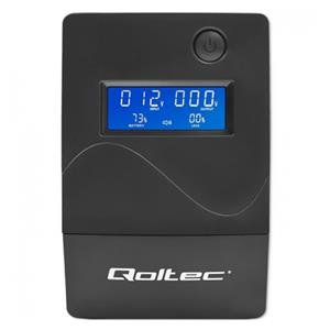 Qoltec Monolith uninterruptible power supply (UPS) Double-conversion (Online) 0.45 kVA 240 W 2 AC outlet(s) 9