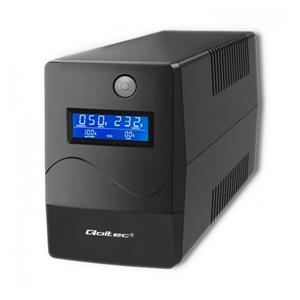 Qoltec Monolith uninterruptible power supply (UPS) Double-conversion (Online) 0.45 kVA 240 W 2 AC outlet(s)