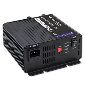 Qoltec Smart Monolith Battery Charger for LiFePO4 AGM GEL SLA batteries | 10A | 12V