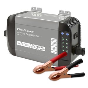 Qoltec Smart Monolith Battery Charger for LiFePO4 AGM GEL SLA batteries | 10A | 24V
