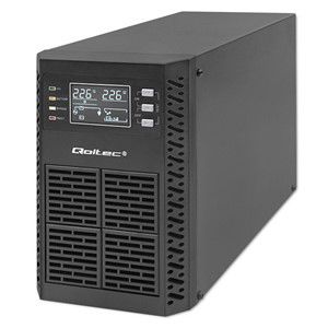 Qoltec Uninterruptible Power Supply (UPS) | 1kVA | 1000W | Power Factor 1.0 | LCD | EPO | USB | Online