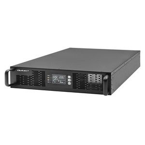 Qoltec Uninterruptible Power Supply (UPS) for RACK | 2.4kVA | 2400W | Power Factor 1.0 | LCD | EPO | USB | Online