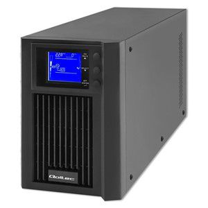 Qoltec Zasilacz awaryjny UPS On-line | Pure Sine Wave | 2kVA | 1.6kW | LCD | USB