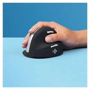 R-Go Mouse HE ergonomic right-hand Bluetooth black /silver retail