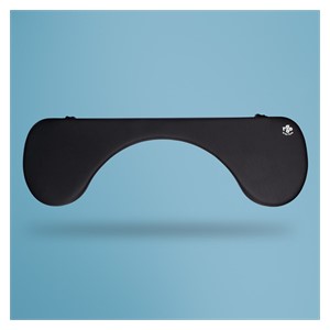 R-Go Tools Armrest R-Go, ergonomic, symmetrical, with abdominal cutout, soft foam, black