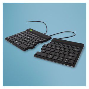 R-Go Tools Ergonomic keyboard R-Go Split Break v2 with break software, ergonomic split keyboard, QWERTY (US), Wired, black