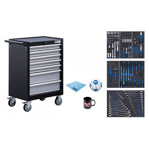 BGS Radionička kolica | 7 ladica | sa 129 kom. alata