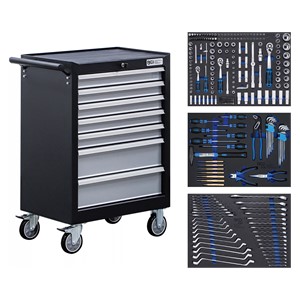 BGS Radionička kolica | 7 ladica | sa 263 kom. alata