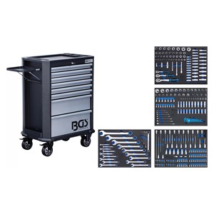 BGS Radionička kolica | 8 ladica | sa 296 kom. alata