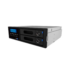 Raidon iR2022 13.3 cm (5.25) Storage drive tray Black