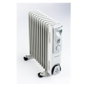 Ravanson OH-11 electric space heater Oil electric space heater Indoor White, Silver 2500 W