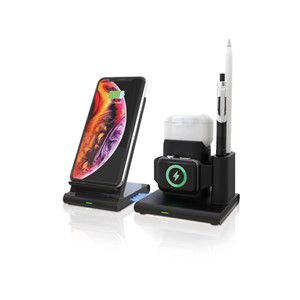 RealPower ChargeAIR Connect Smartphone, Smartwatch, Tablet Black USB Wireless charging Indoor
