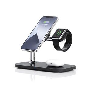 RealPower ChargeAIR Mag Smartphone, Smartwatch, Tablet Black USB Wireless charging Indoor
