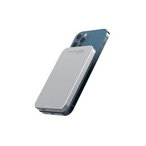 RealPower PB-5000 Mag Lithium Polymer (LiPo) 5000 mAh Wireless charging Silver