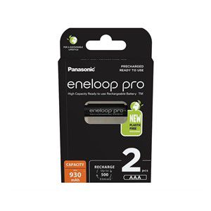 Rechargeable batteries PANASONIC ENELOOP PRO AAA 930 mAh 2 szt (BK-4HCDE /2CP)