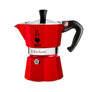 Red Bialetti Moka Espress Coffee Maker