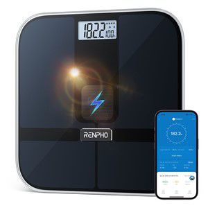 Renpho Elis Solar 2 Square Black Electronic personal scale