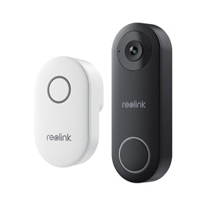 Reolink D340W - 5MP Video Doorbell with Chime, 2.4 /5 GHz Wi-Fi, Person Detection, Two-Way Audio, Works with NVRs