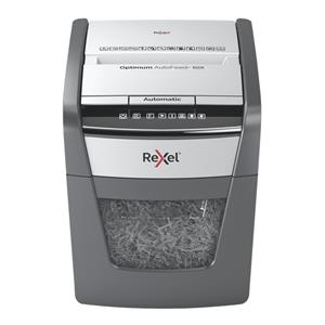 Rexel Optimum AutoFeed+ 50X paper shredder Cross shredding 55 dB 22 cm Black, Grey