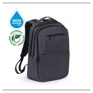 RivaCase black ECO laptop backpack 16 7765