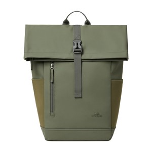 Rivacase Eden backpack Travel backpack Olive PU leather, Polyester, Recycled polyethylene terephthalate (rPET)