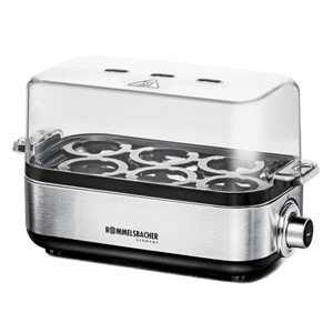 Rommelsbacher ER 600 egg cooker 6 egg(s) 400 W Stainless steel, Transparent
