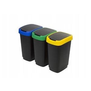 ROTHO Twist - trash bin - 3 x 25l