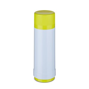 ROTPUNKT Glass thermos, capacity 0.750 l, polar-el.-summer squash (white-yellow)
