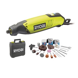 RYOBI EHT150V straight grinder 150W, set of 115 accessories
