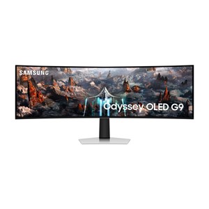 Samsung G93SC computer monitor 124.5 cm (49) 5120 x 1440 pixels Dual QHD OLED Silver