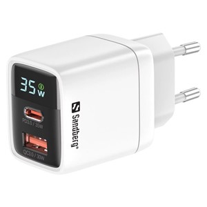 Sandberg 2in1 Charger 1xUSB-C 1xUSB-A PD 35W smart charger