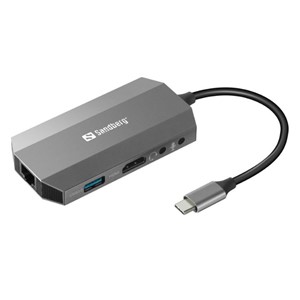 Sandberg USB-C 6-in-1 Travel Dock docking station