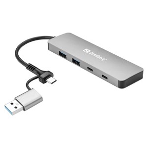 Sandberg USB-C /A to 2x USB-A + 2x USB-C Hub